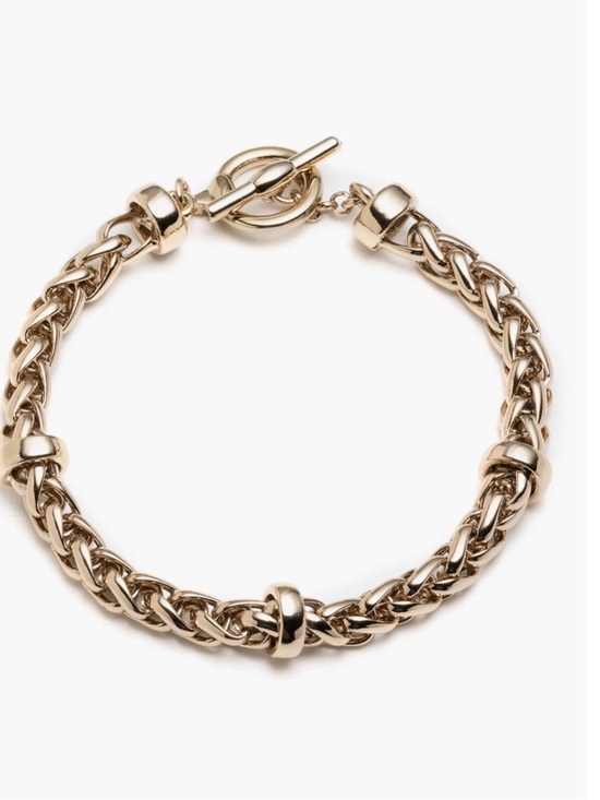 Lauren Ralph Lauren Jewelry - Lauren Ralph Polished Gold Toggle Chain Bracelet